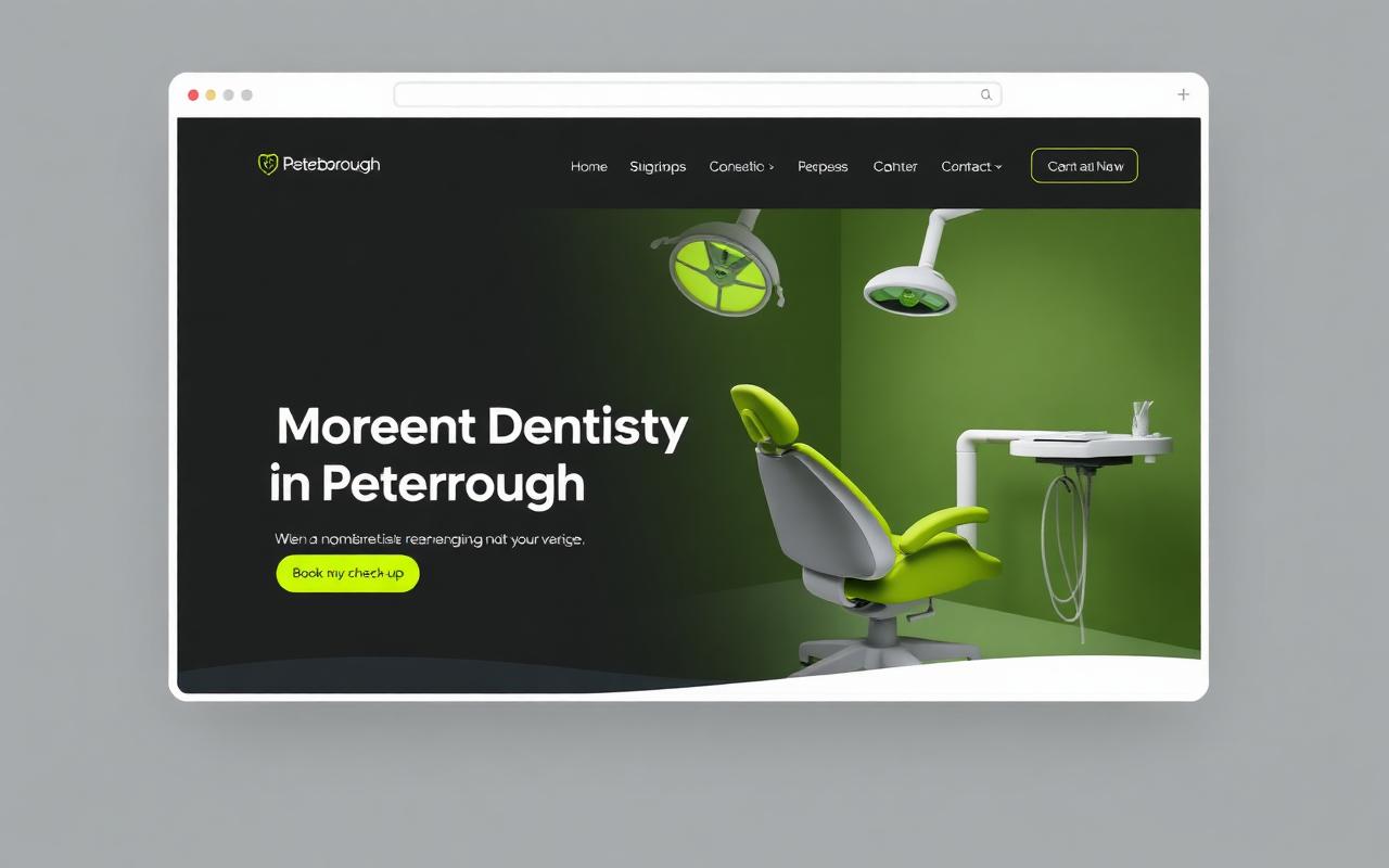 Dentist Web Design Peterborough website example
