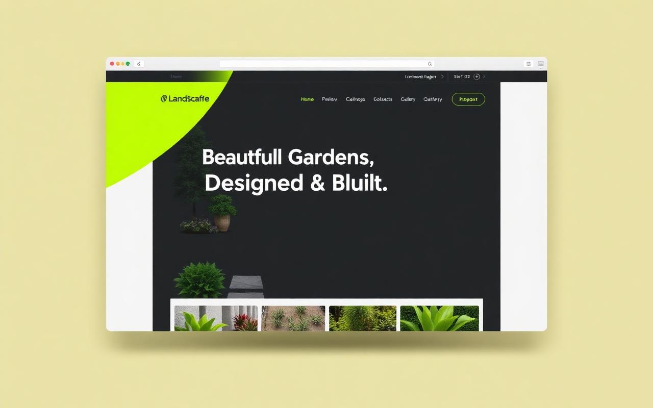 Landscaper Web Design Peterborough website example