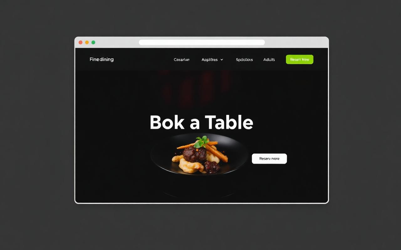 Restaurant Web Design Peterborough website example