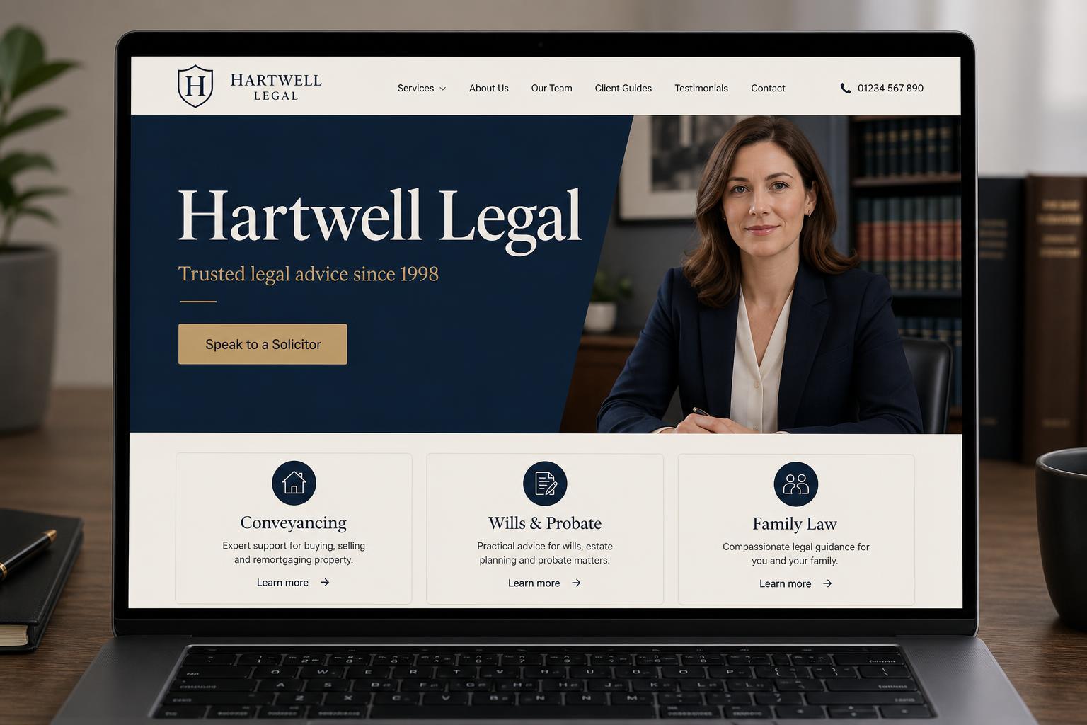 Hartwell Legal website screenshot
