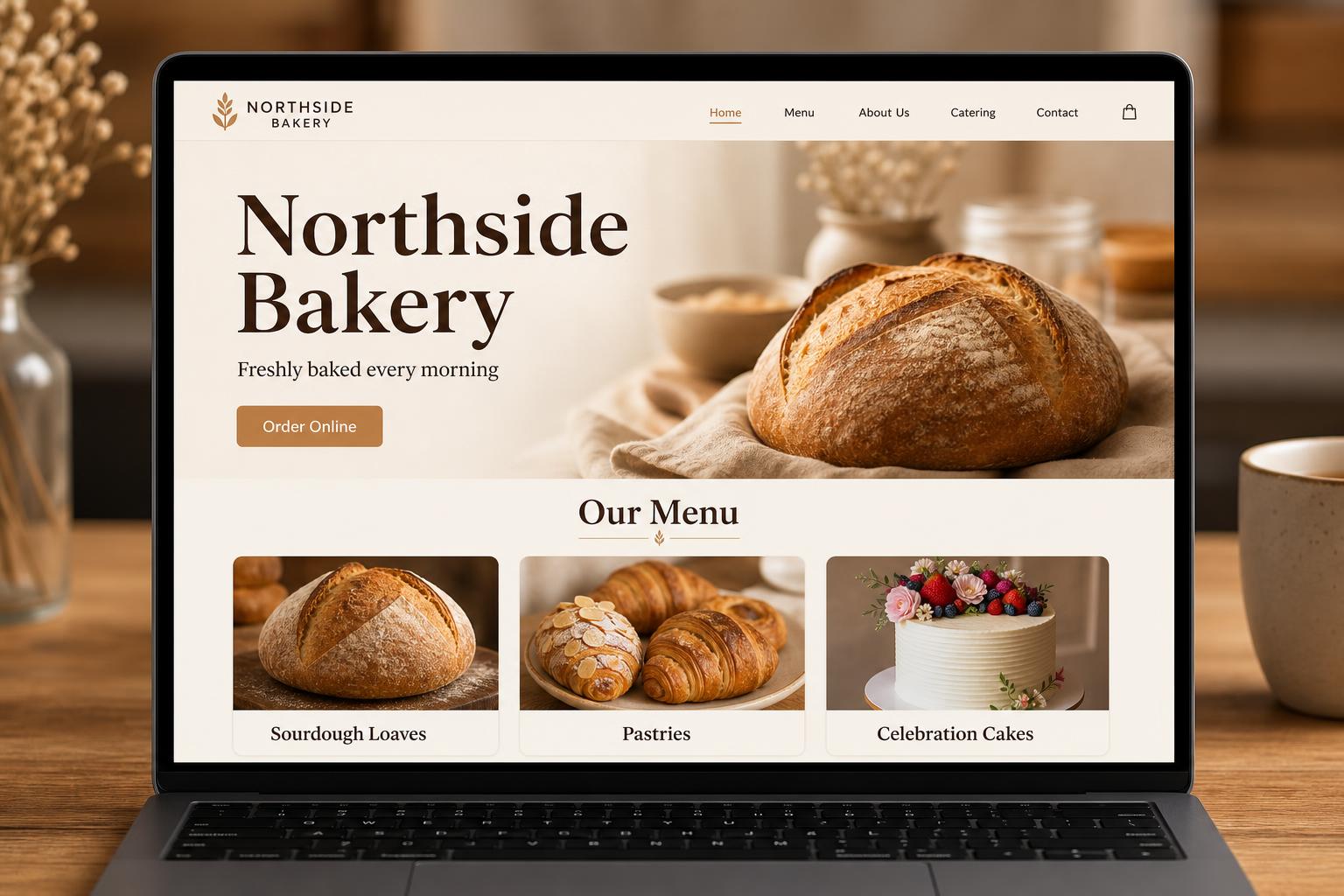 Northside Bakery website screenshot