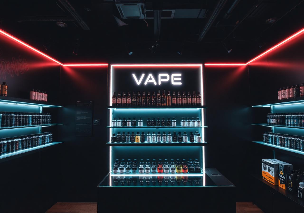 Vape Shops web design example